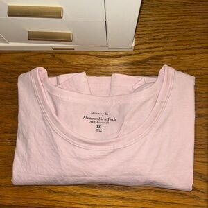 Abercrombie & Fitch Light Pink Body Skimming Tee- A&F Essentials